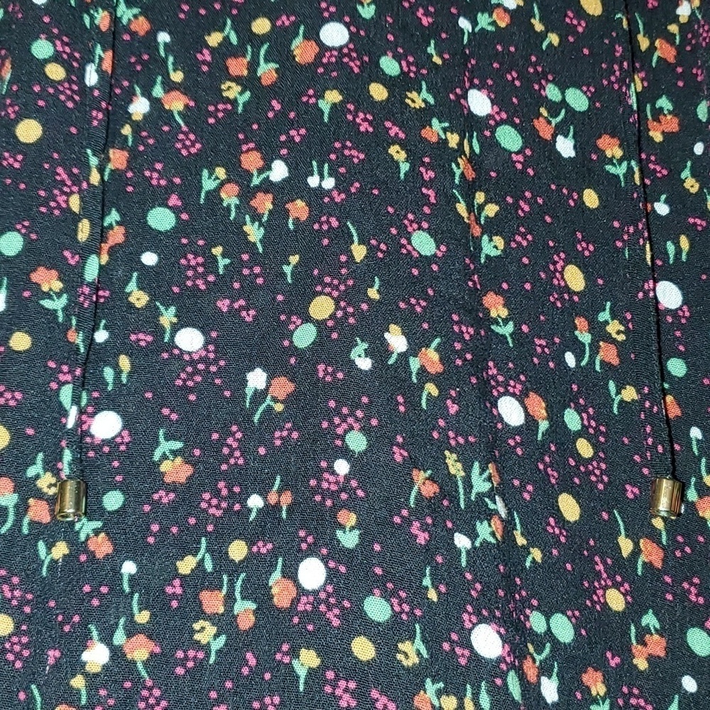 JUICY Couture Womens Black Floral Long Sleeve Blouse Size Small - Picture 3 of 6